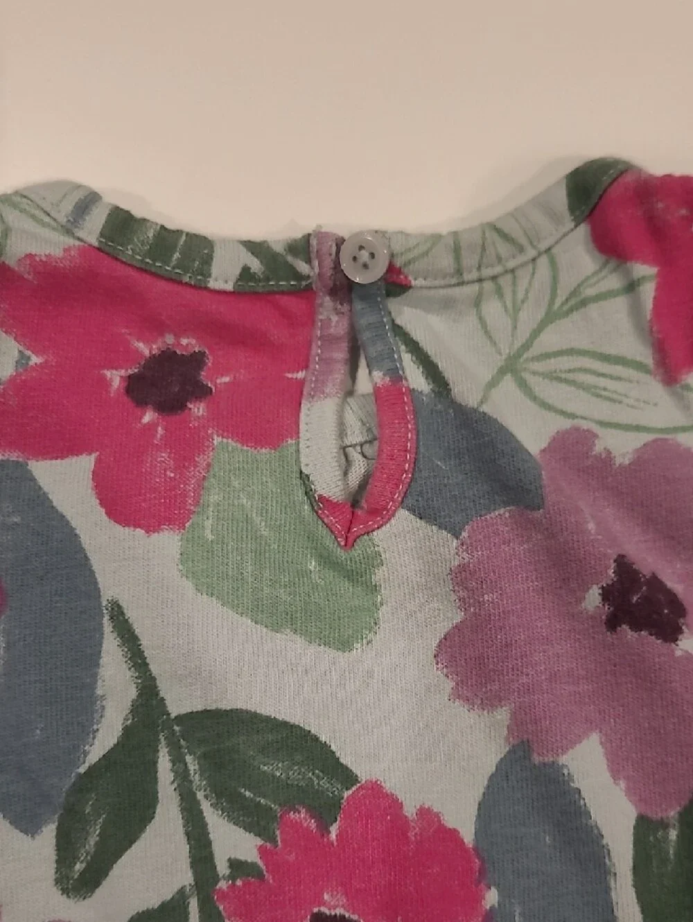 Carter's Pink & Purple Floral Footed One-Piece Size 6 Months